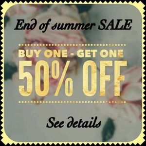 End of Summer Sale!! Up to%50 OFF We take offers